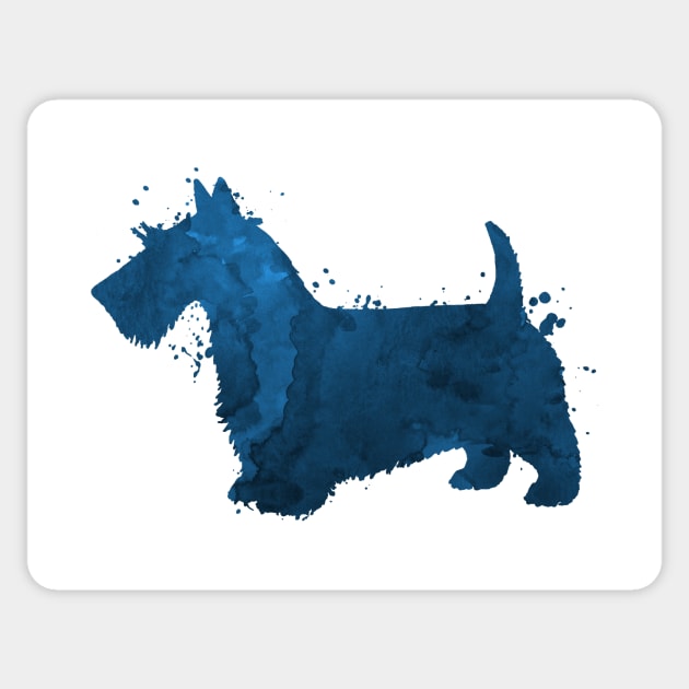 Scottish Terrier Sticker by TheJollyMarten